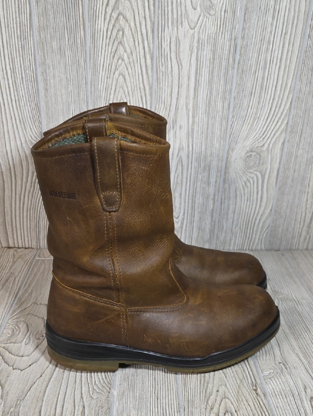 Wolverine DuraShocks Insulated Waterproof Wellington Work Boots Mens Size 9.5EW - Picture 2 of 14